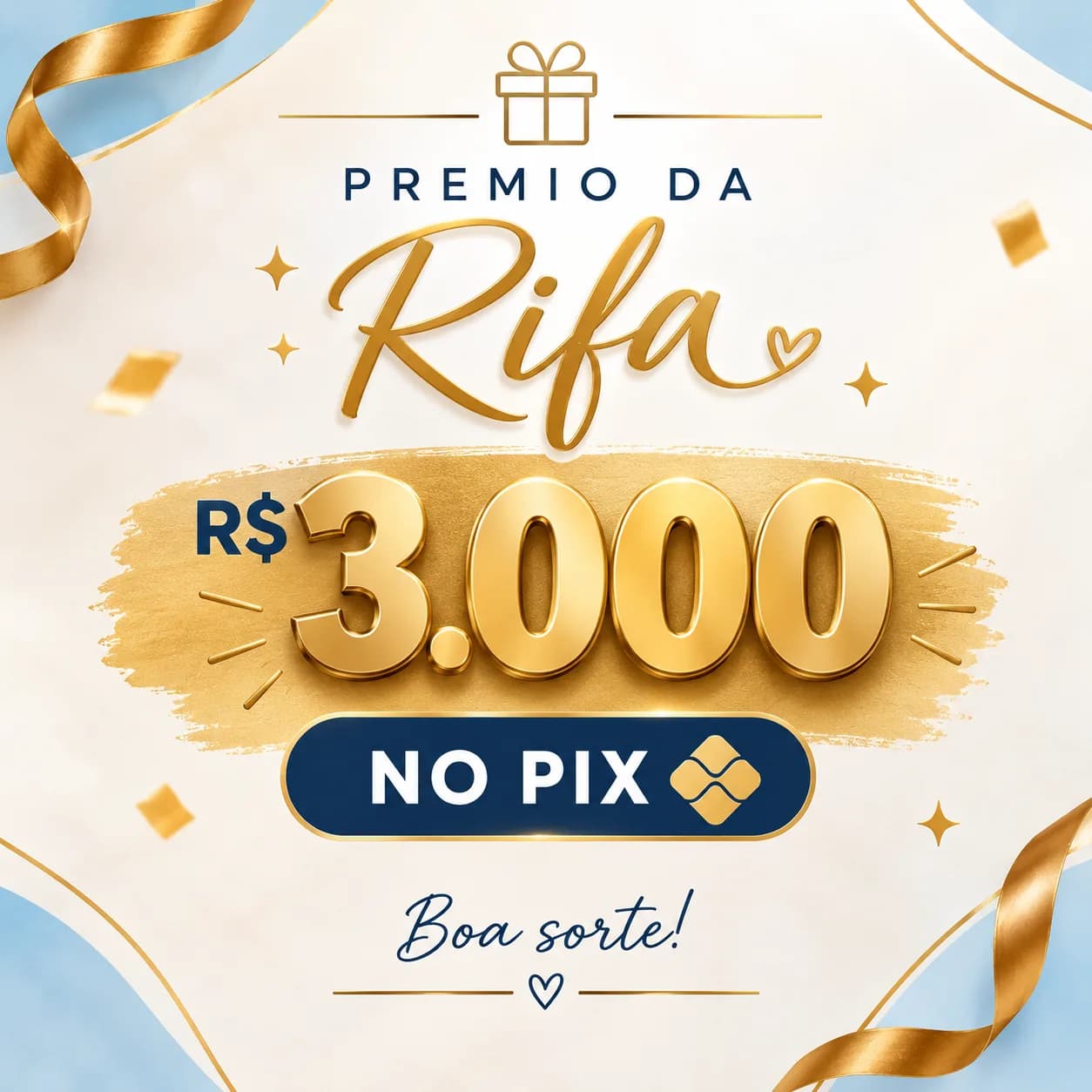 R$ 3 mil no pix